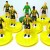 Subbuteo Andrew Table Soccer AEK Athens 2021-22 on classic Hasbro bases